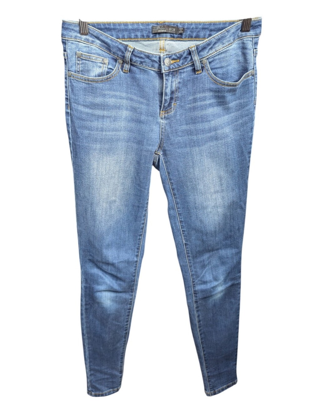 Prana Medium Wash Skinny Jeans Sz 6/28